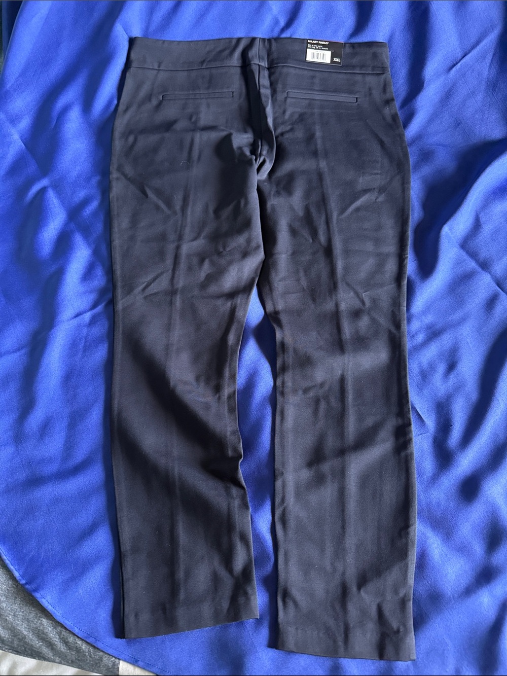 Hilary Radley Women's Navy Straight Dress Pants